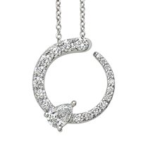 Necklace Valentina Callegher Woman in Gold Diamante 0.25 Ct 11176S - 11176S